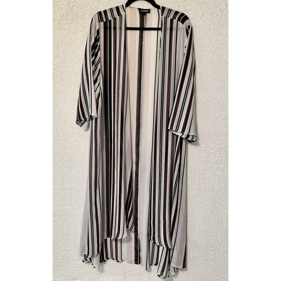 Torrid‎ Chiffon High-Low Kimono Stripped - Picture 9 of 16